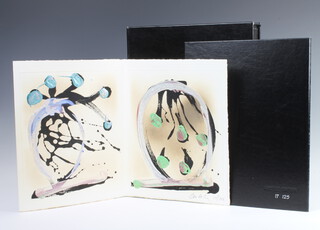 Dale Chihuly, (1941), "Black Book" limited edition no.17/125 including a triptych Las Tres Hermanas Ikebanas, signed including registration document and signed book in slip cover  