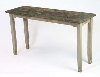 Smith and Hawken, a rectangular slatted hardwood garden table 77cm h x 137cm l x 46cm w 
