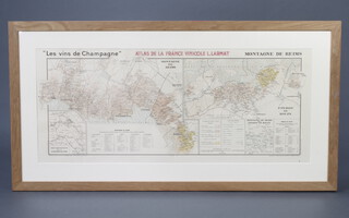 Maps, a set of 4 "The Wine Regions of France" 40cm x 58cm and 2 similar 40cm x 98cm (6)