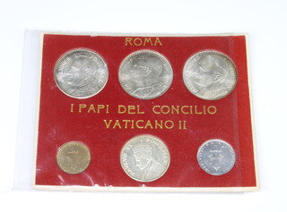 A set of Italian coins I Papi Del Concilio Vaticano II 