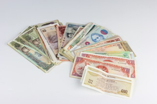 A quantity of world bank notes 