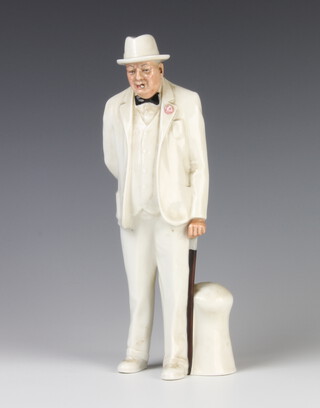A Royal Doulton figure Sir Winston Churchill HN3057 modelled by Adrian Hughes 27cm 