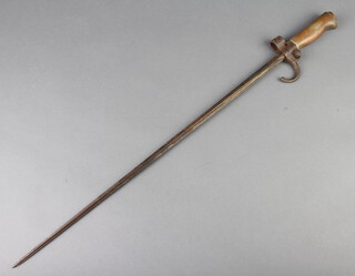 A French Lebel M1886/35 short cruciform bayonet
