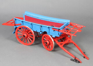 A scratch built wooden model of an Essex wagon 26cm h x 89cm l x 23cm w 