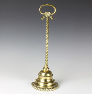 A Victorian bell shaped doorstop 42cm h x 15cm w x 7cm d