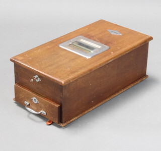 An early 20th Century rectangular mahogany till drawer 18cm h x 52cm l x 26cm w (scratches to the top) 