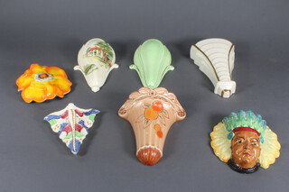A collection of Art Deco and later wall brackets (7)