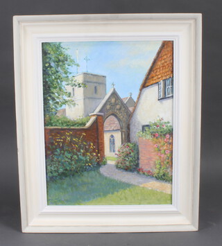 T G Clarke, oil on canvas signed, "Betchworth Gate" 43cm x 34cm