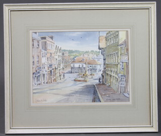 Gillian M Hobbs, watercolour signed, "Arundel High Street" 27cm x 37cm 