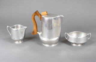 A Picquot ware 3 piece tea set 