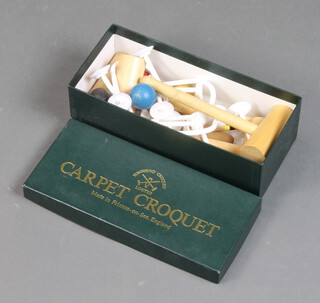 A Townsend indoor carpet croquet set, boxed 