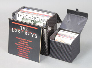 A collection of 1980's LP's albums together with a collection of 1980's single records  