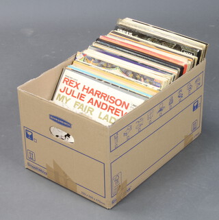 A collection of classical LP album records 