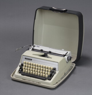 An Adler portable manual typewriter 
