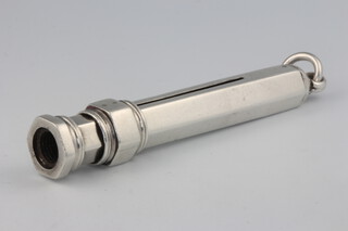 A silver propelling pencil Birmingham 1914 7cm 