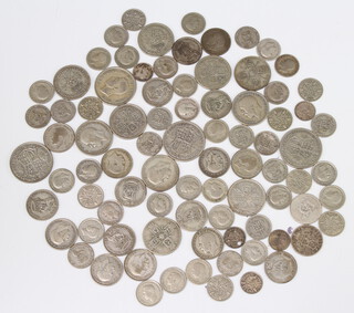 A quantity of pre 1947 silver coinage, 400 grams 