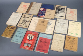 Various volumes - "Gun Drill For F105mm Howitzer MkII", Nicholson and Watson "Tommy Gun Rifle and Bayonet", Barnards "Holds Releases Silent Killing", "Small Arms Training Volume One Close Quarters Battle 1945", "Small Arms Manual" and "The Home Guard Proficiency Book"  