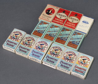 14 various sets of cigarette cards contained in old cigarette packets
