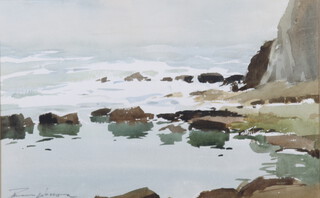 ** Edward Wesson (1910-1983), watercolour seascape "Freshwater Isle of Wight", signed, 30cm x 48cm PLEASE NOTE - Works by this artist may be subject to Artists Resale Rights 