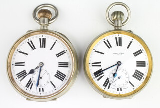 Two metal cased Goliath pocket watches 