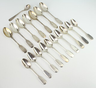 17 Russian silver teaspoons, 500 grams