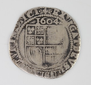A James I sixpence 1604 