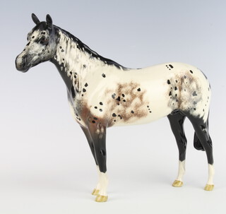 A Royal Doulton figure of a mottled race horse 21cm  