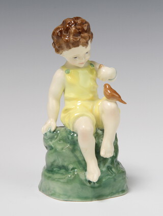 A Royal Worcester figure - Friday's child is loving and giving 15cm  