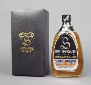 A 1970's 70cl bottle of Springbank 46%, 15 year old single malt whisky, boxed 