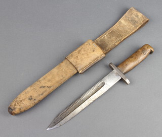 A First World War Remington bayonet, the blade and grip marked LAM  