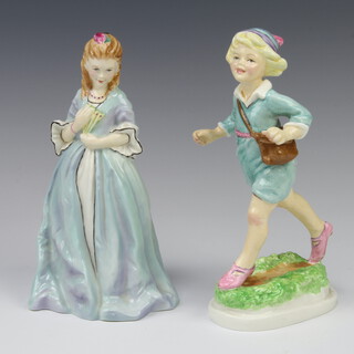 A Royal Worcester figure - Thursday's Child Has Far To Go 3522 17cm together with a ditto Sweet Anne 3630 17cm 