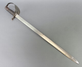 An 1858 Enfield cutlass bayonet (no scabbard and light rust in places) blade marked 9/789/78 