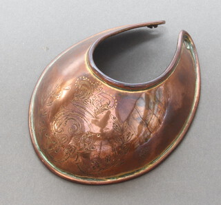 A Georgian officers copper Gorget 4cm x 10cm x 8cm  