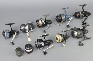 A Mitchell 300 fishing reel, a Mitchell 440A reel, ditto 324, a KP Morritts Elite reel, an Intrepid Junior D.A.M. Finessa 2 230M reel and a Shakespeare spin-wondereel no.1756 