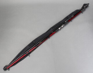 A vintage Shakespeare carp fishing rod, ditto Shimano 12' 3lb rod and an Abu 12' fishing rod