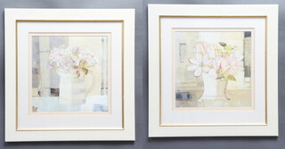 Nicole Golbana, prints, still life studies a pair, 39cm x 39cm 