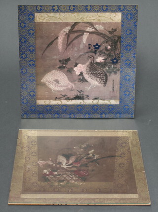 Chinese prints of birds and flowers 33cm x 29cm 