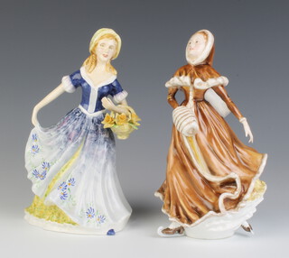A Renaissance figure Lisa 21cm, together with Katrina 20cm (1st item has minor chips) 