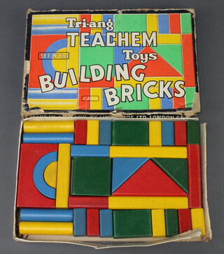 A Triang Teachem Toys building bricks set no.2A, boxed (box distressed)