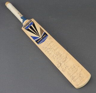 A Duncan Fearnley Powermax miniature cricket bat with Sussex County Cricket Club 1996 facsimile signatures 