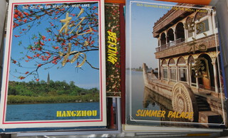 A collection of modern postcards of China etc