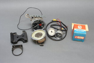 A Cortina speedometer and other minor meters etc 