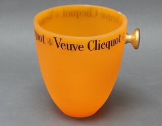 A plastic Veuve Clicquot champagne bucket 21cm h x 20cm 