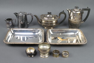 A silver plated entree and minor plated wares