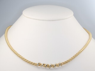 A 9ct yellow gold necklace, 14 grams