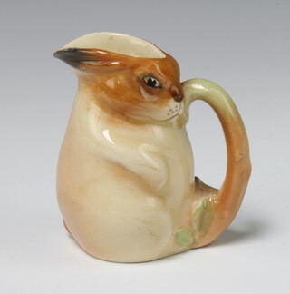 A rare 1930's Bunnykins jug in the form of a seated rabbit, 7cm x 5cm x 4cm 

