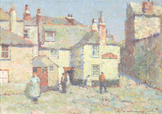 **Arthur Hayward (1889-1971), impressionist oil on board, 'The Sloop Inn, St Ives" signed, 24cm x 33cm PLEASE NOTE - Works by this artist may be subject to Artist's Resale Rights