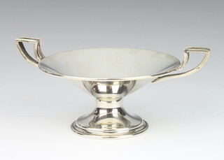 A Continental silver 2 handled cup with splayed neck, 98 grams, 15cm 