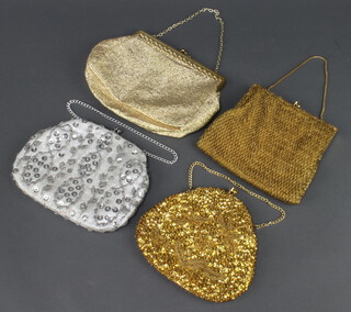 Four ladies 1950's evening bags  