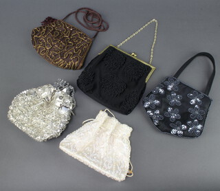 Five ladies evening bags 